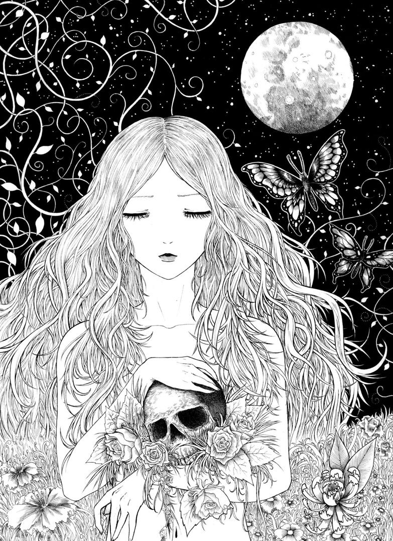 girl moon